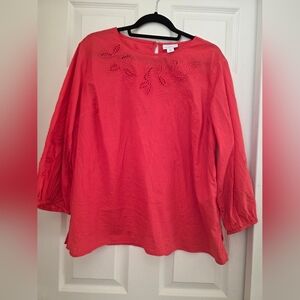 Liz Claiborne Women's Coral Top